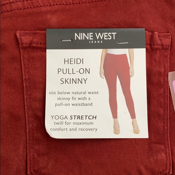 Nine West Heidi pull on skinny pants reddish brown - Picture 2 of 3